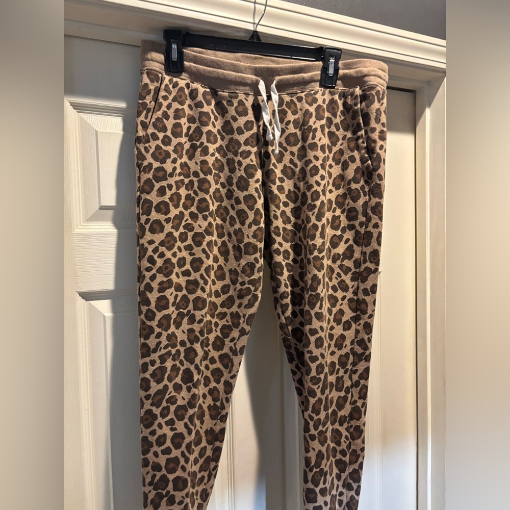 Amazon Essentials Tan and Brown Animal Print Top